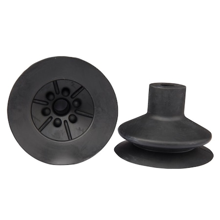 Fipa Bellows vacuum cup diam. 75 mm, NBR black 55 Degrees Shore 23.075.151.1